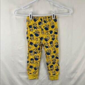 Girls Pajama Bottoms - Size 4T - Minions - Despicable Me - Yellow and Blue